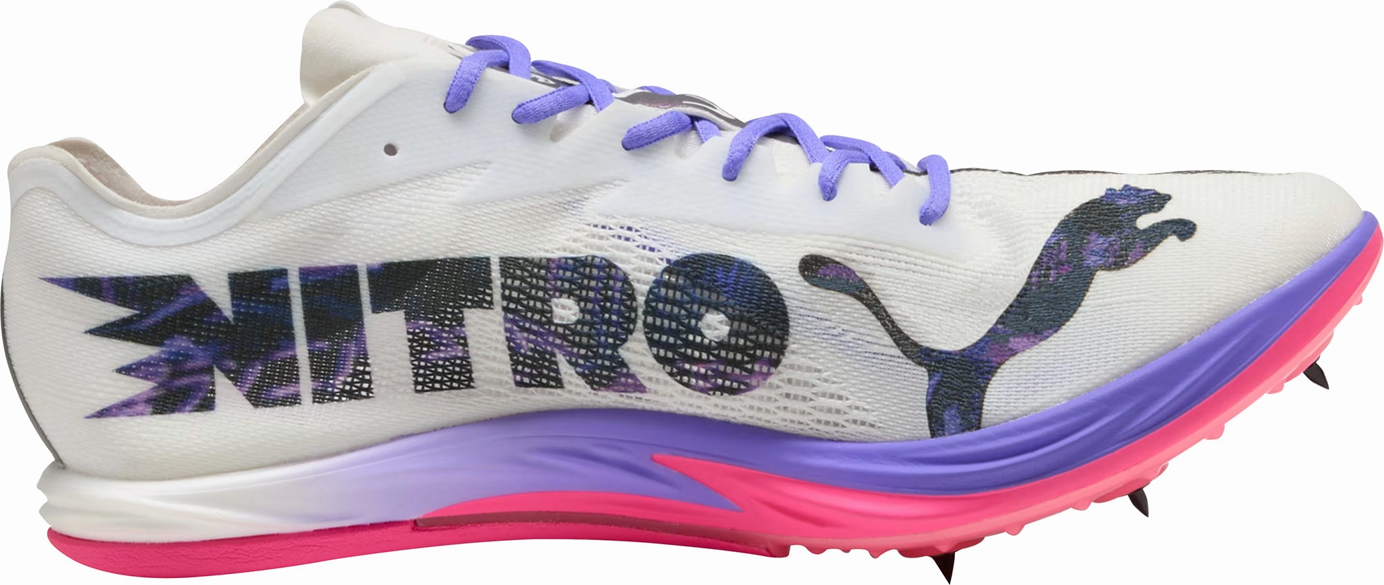 Active Traction Puma Nitro Elite 3 Long Distance Running Spikes - White