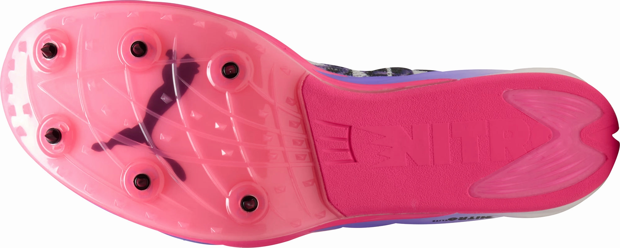 Precision Grip Pace Shift Puma Nitro Elite 3 Long Distance Running Spikes - White