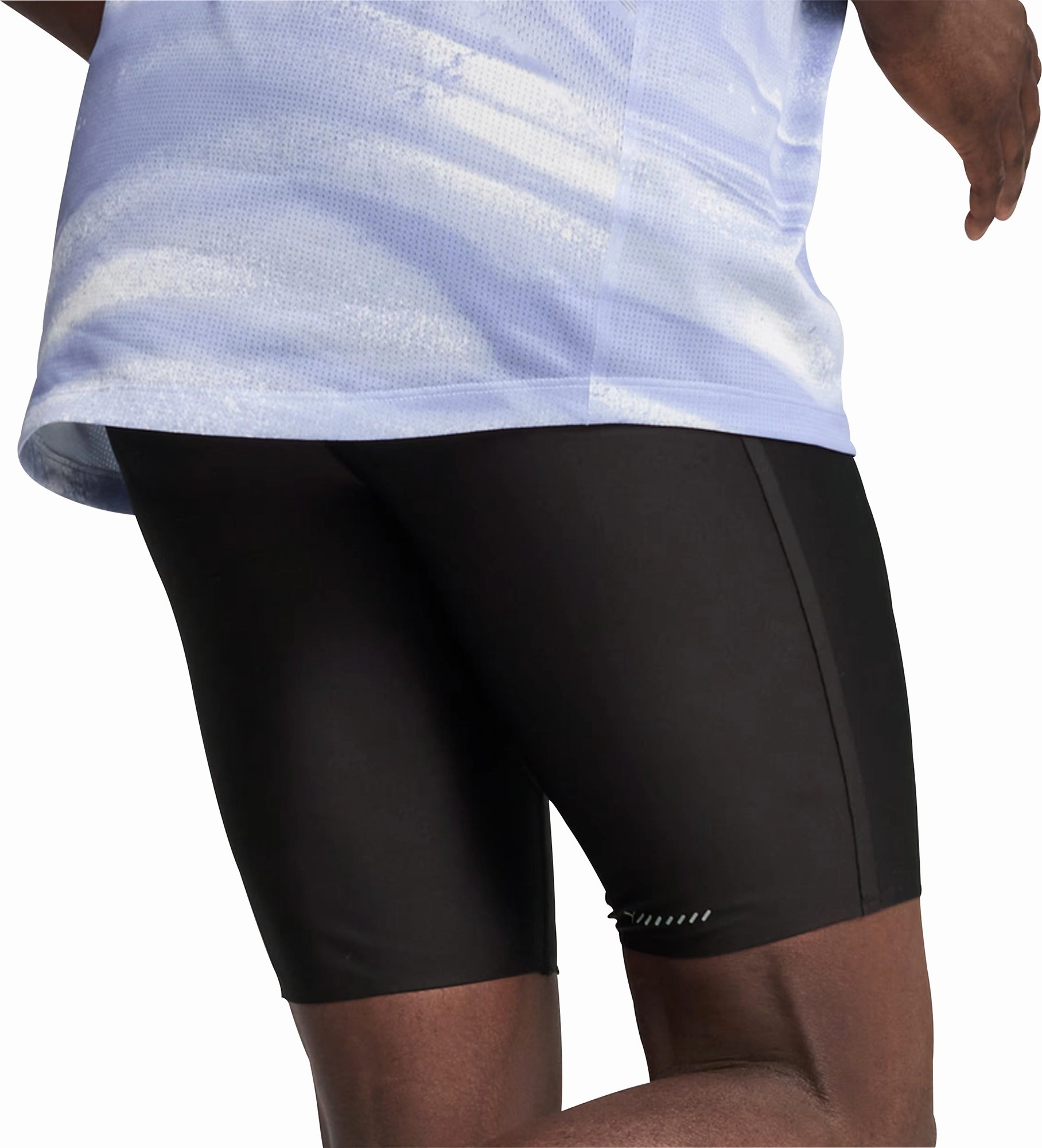 Puma Raceday UltraForm 9 Inch Mens Short Running Tights - Black UltraSoft Lining