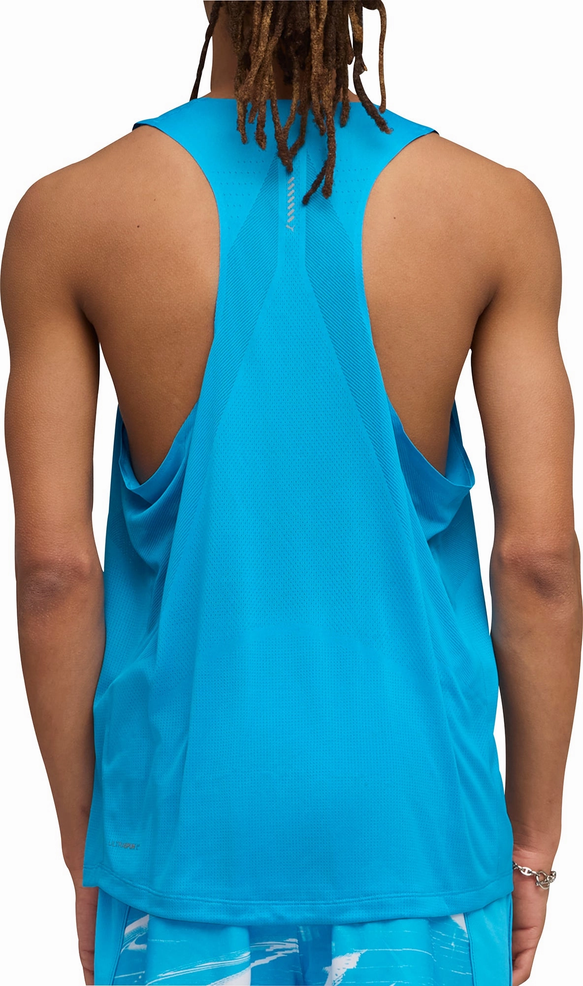 Flexible Back Panel Puma Raceday Ultraspun Mens Running Vest - Blue