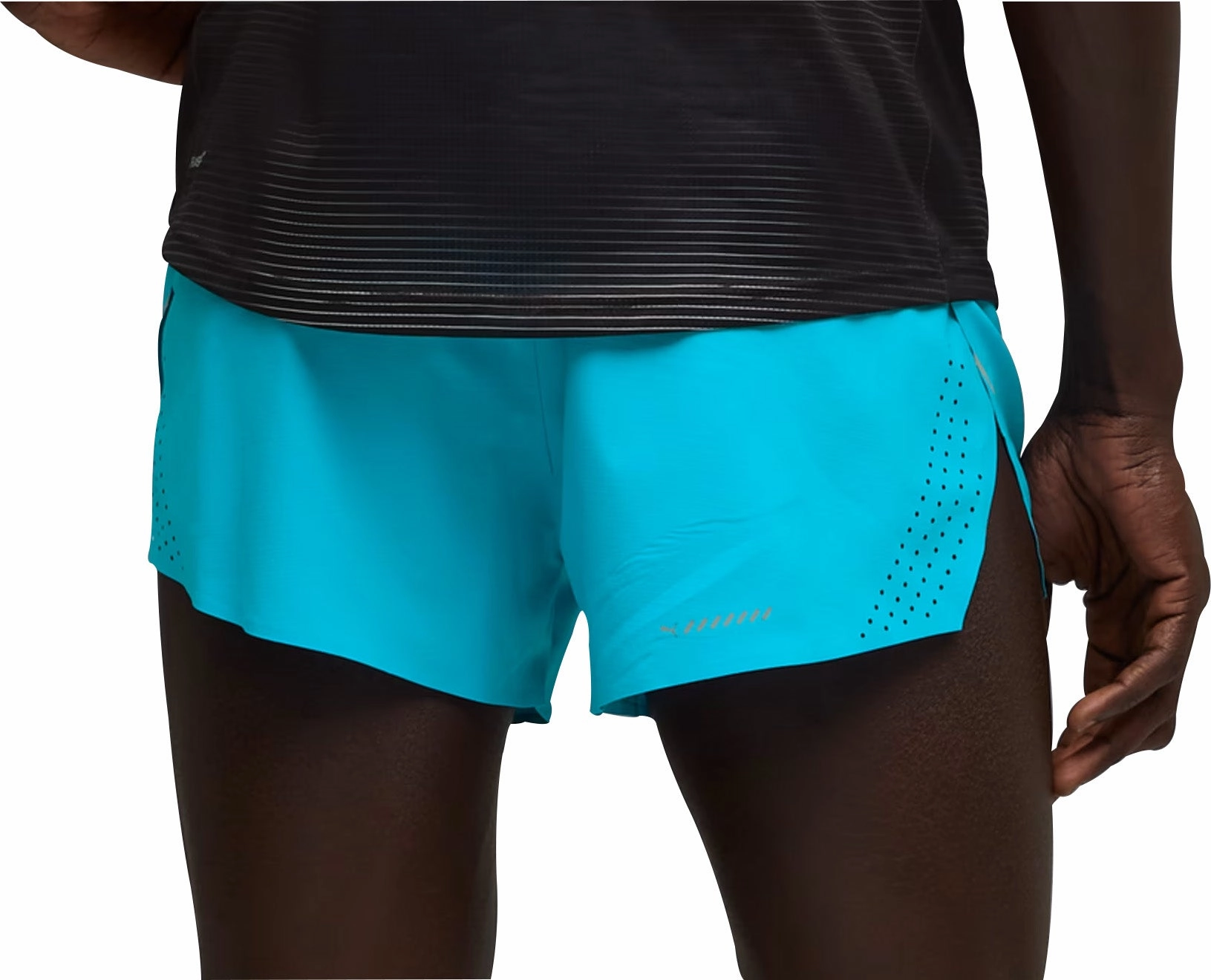 Puma Raceday Ultraweave 3 Inch Split Mens Running Shorts - Blue young adults Active Fit