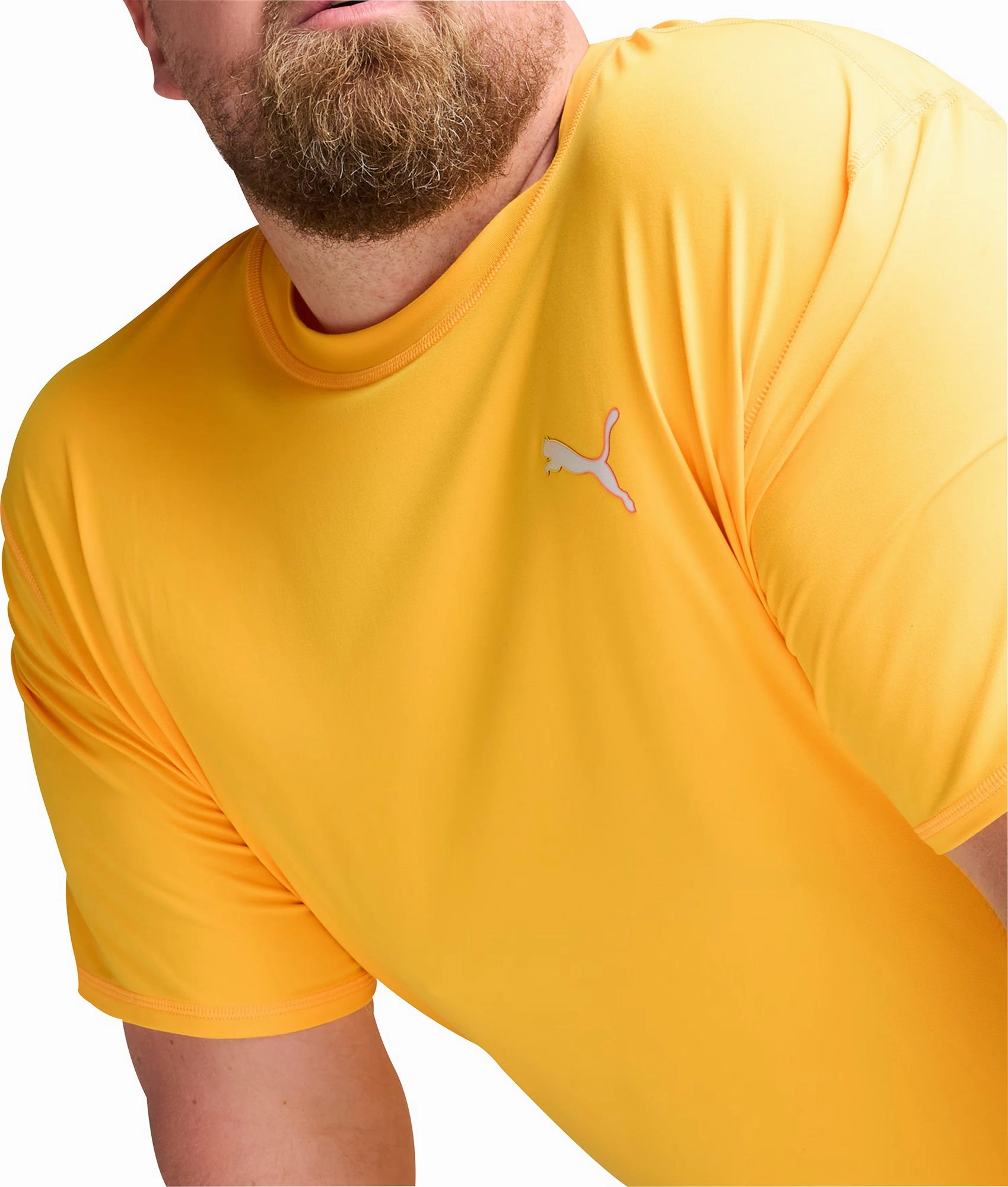 Everyday Casual All-day Comfort Puma Run Cloudspun Short Sleeve Mens Running Top - Orange