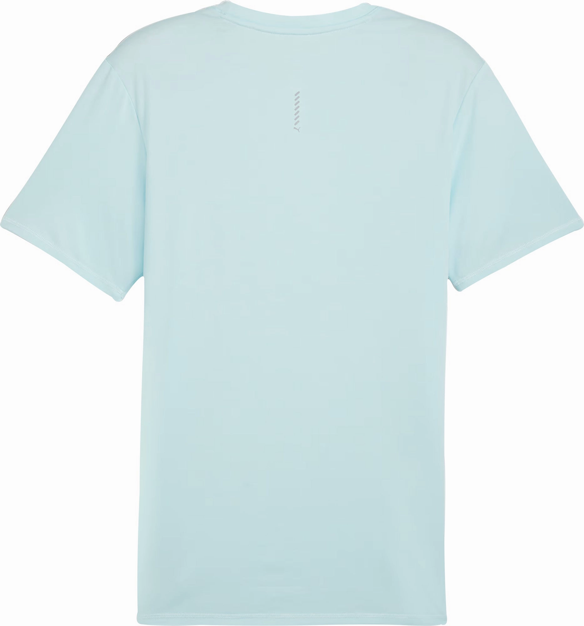 Flattering Cut Puma Run Favourite Heather Short Sleeve Mens Running Top - Blue