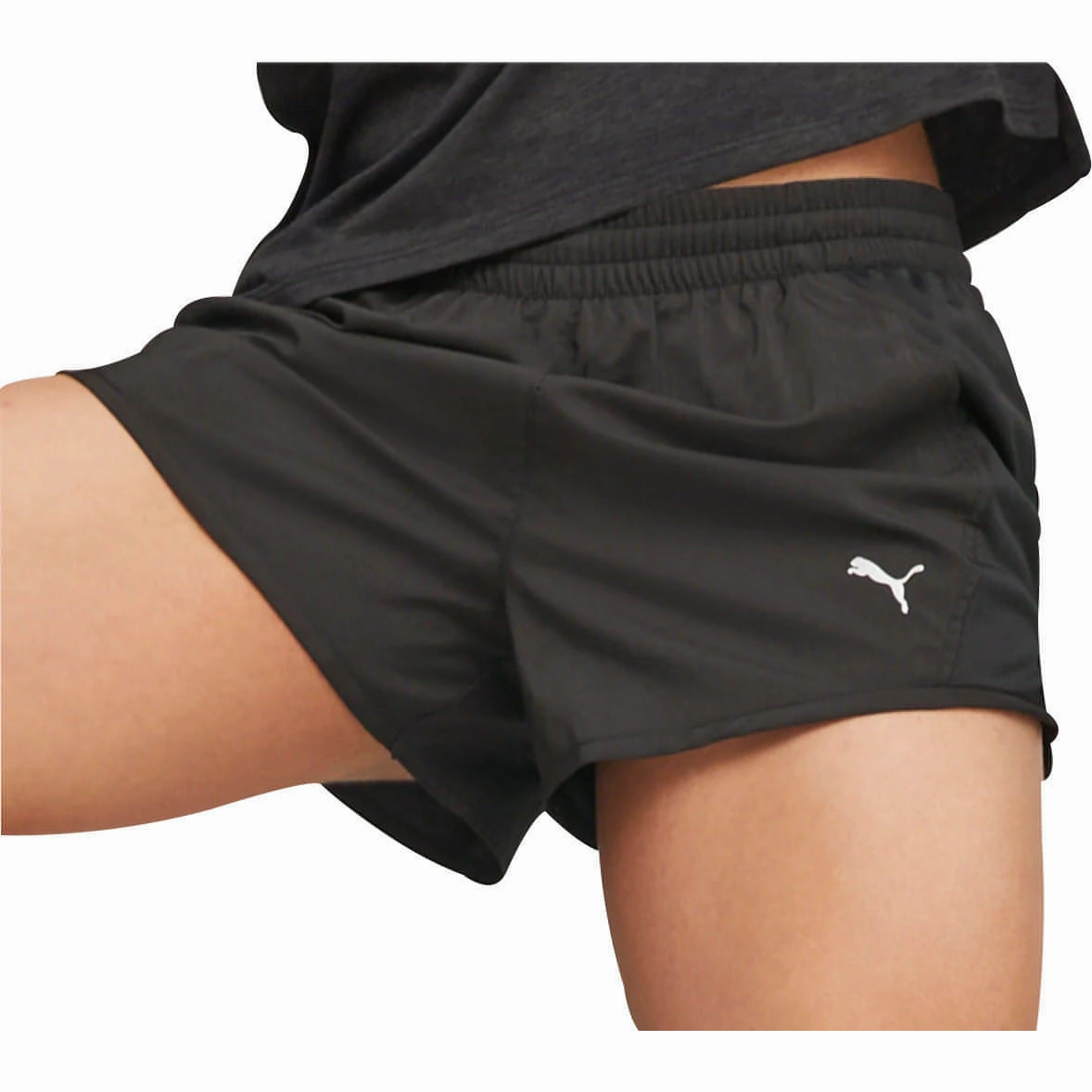 Breathable Liner Puma Run Favourite Velocity 3 Inch Womens Running Shorts - Black