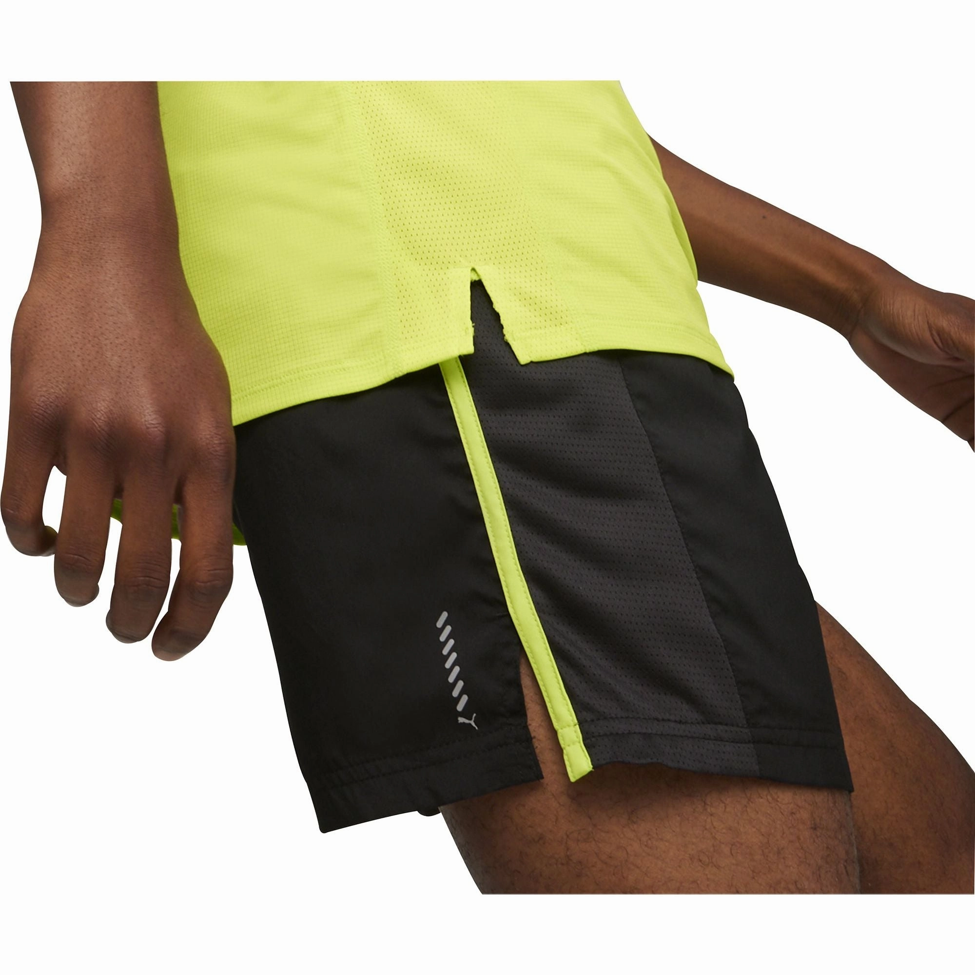 Puma Run Favourite Velocity 5 Inch Mens Running Shorts - Black Moisture Wicking Finish