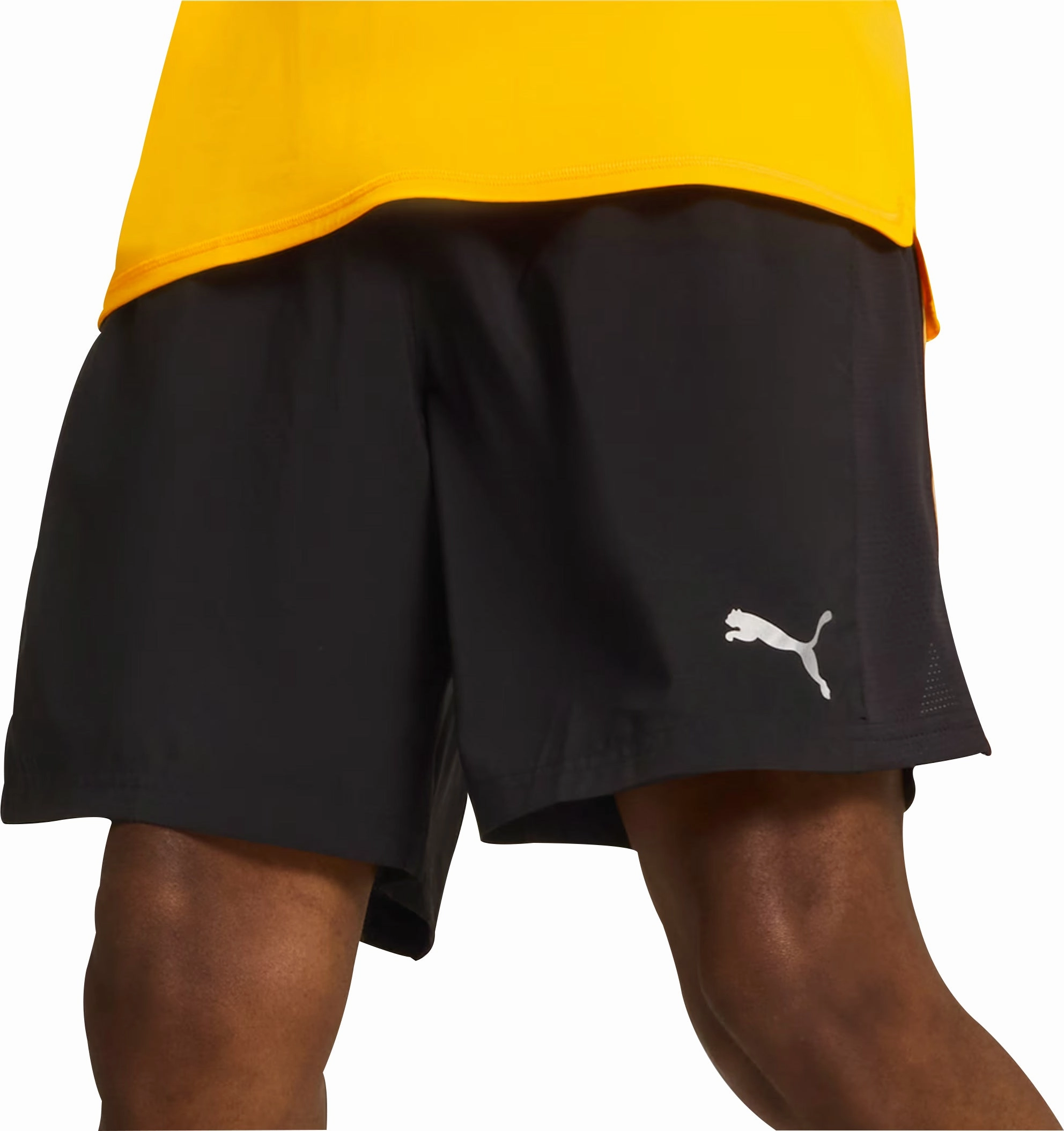 FasteningLoops Chill Breeze Puma Run Favourite Velocity 7 Inch Mens Running Shorts - Black