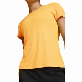 Essential Look Puma Run Favourite Velocity Short Sleeve Womens Running Top - Orange