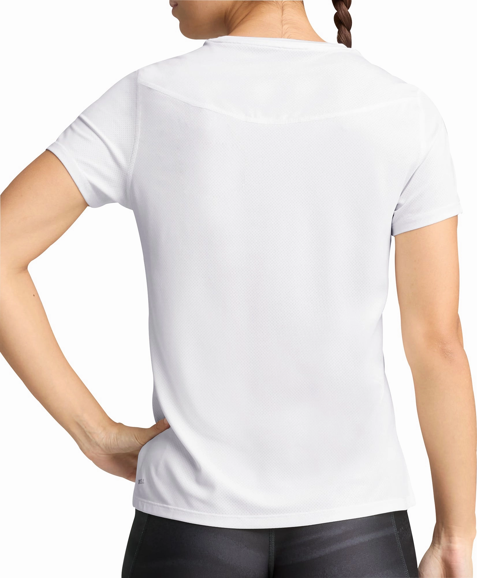 Stylish and Comfortable SeamlessConstruction Puma Run Graphic Mesh Short Sleeve Womens Running Top - White