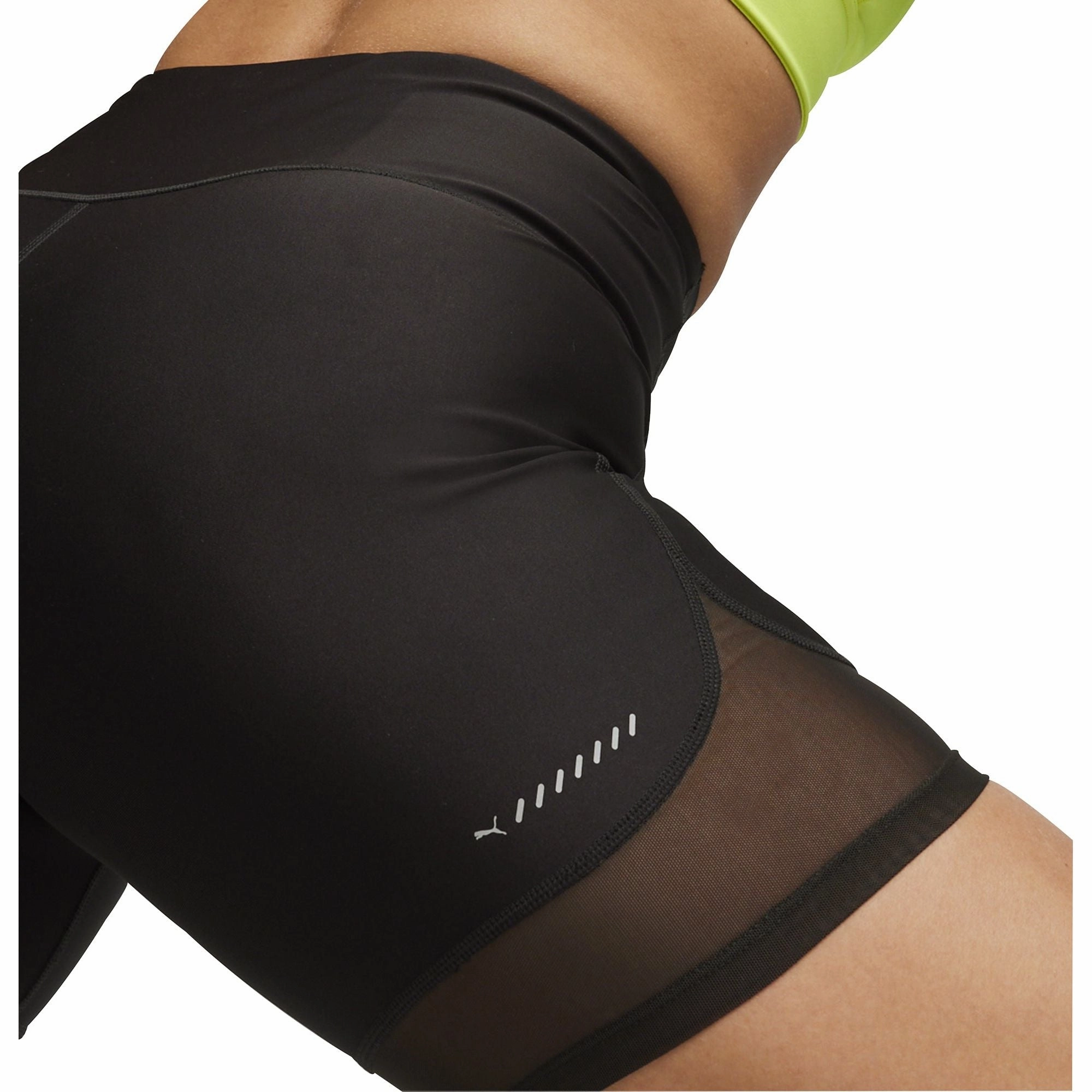Moisture Wicking Material Puma Run Ultraform Womens Short Running Tights - Black