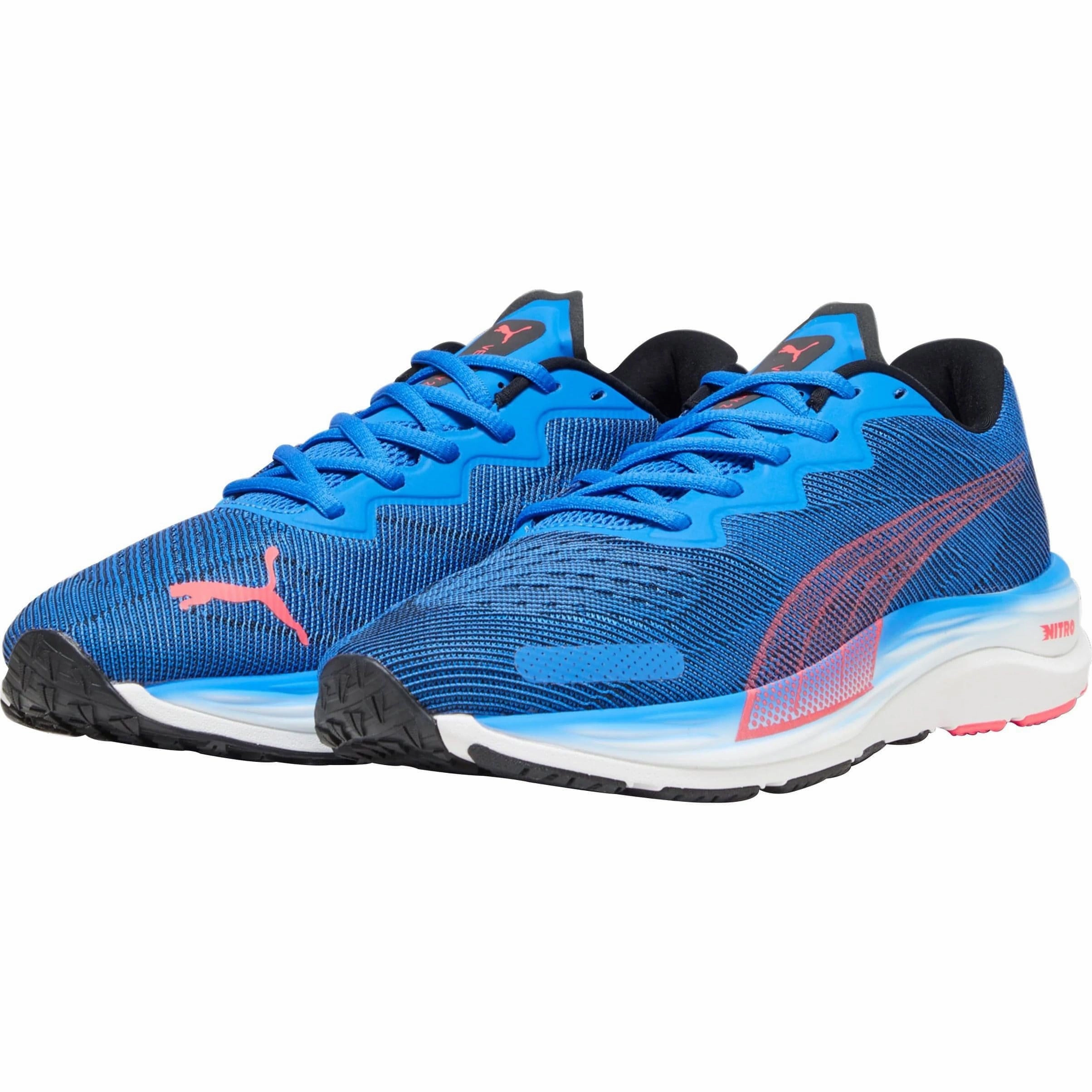 Wide Support Puma Velocity Nitro 2 Mens Running Shoes - Blue
