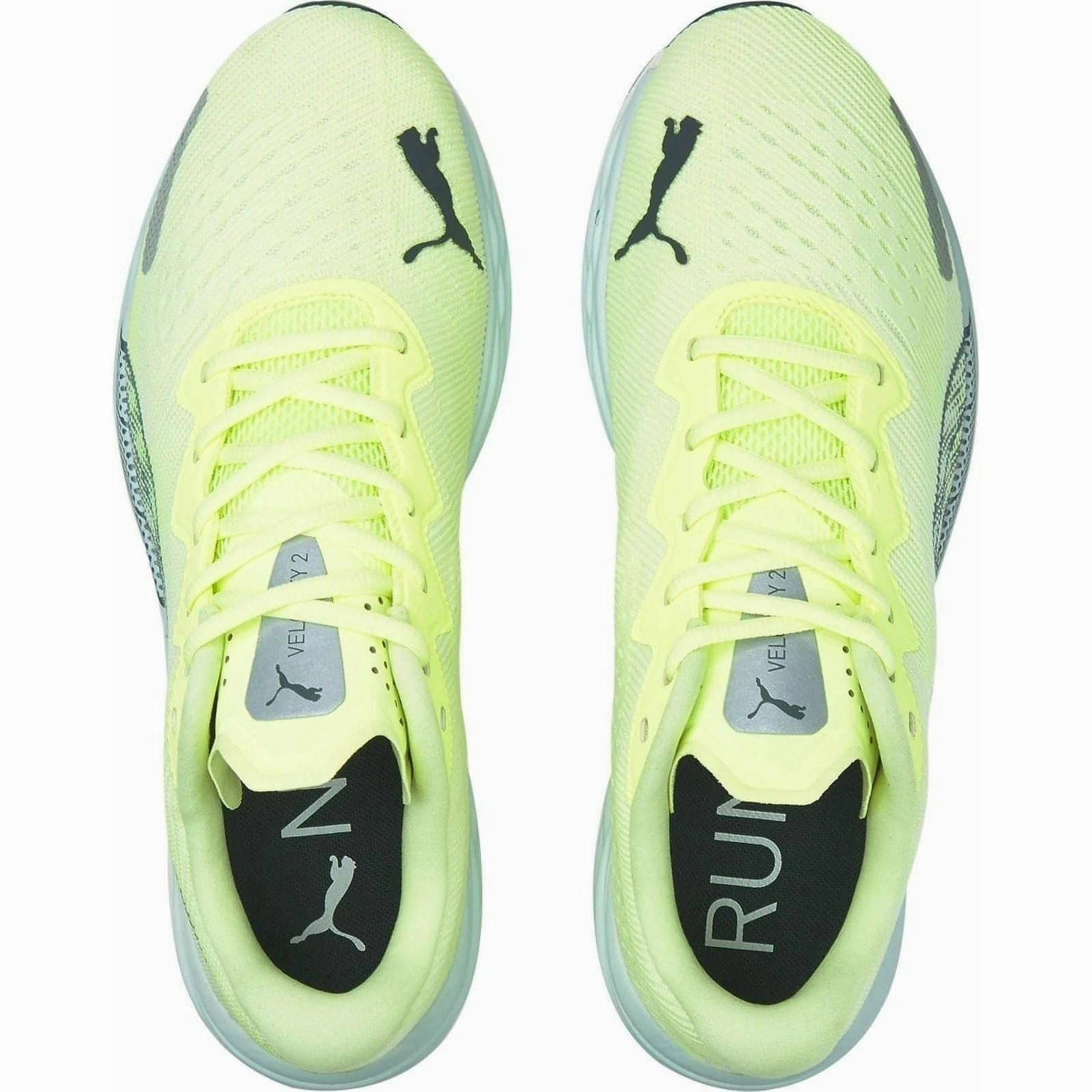 Puma Velocity Nitro 2 Mens Running Shoes - Yellow Textured Insole