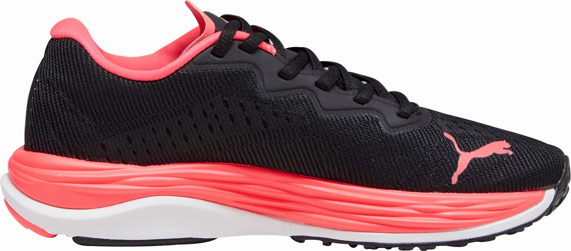 Puma Velocity Nitro 2 Womens Running Shoes - Black Gel Infused Cushioning Impact Diffusing Design