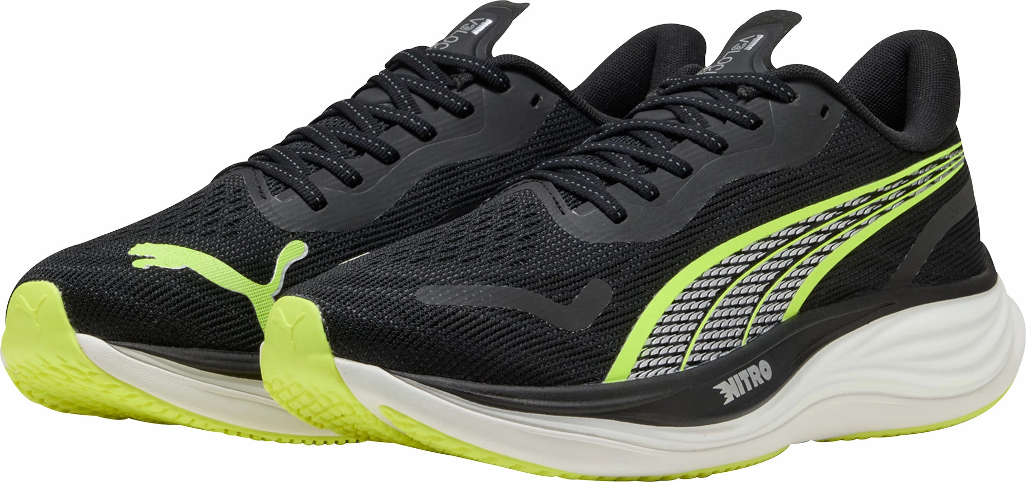 Adaptive Fit Collar Puma Velocity Nitro 3 Mens Running Shoes - Black