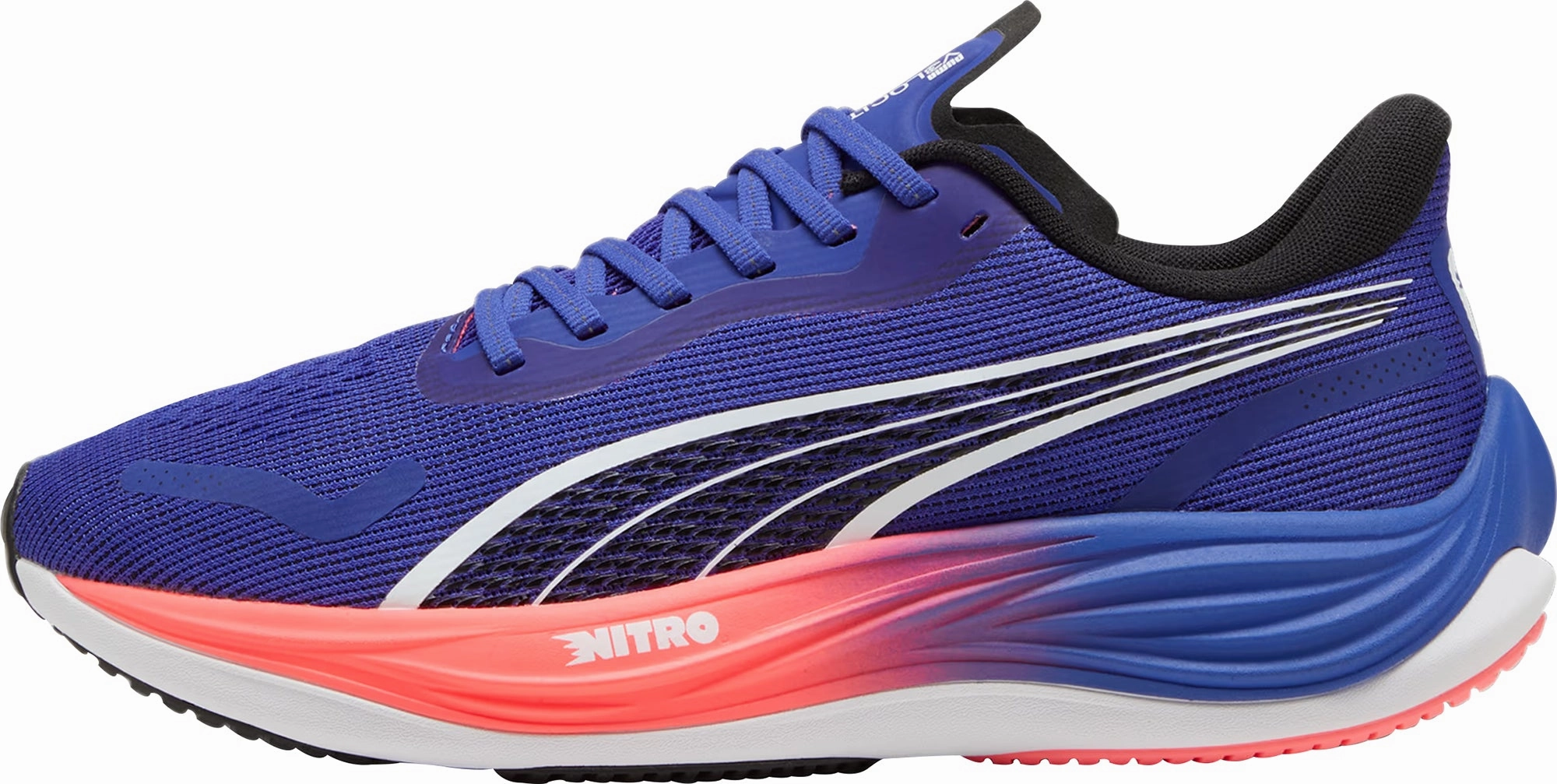 Waffle Traction Outsole Cold Friendly Puma Velocity Nitro 3 Mens Running Shoes - Blue