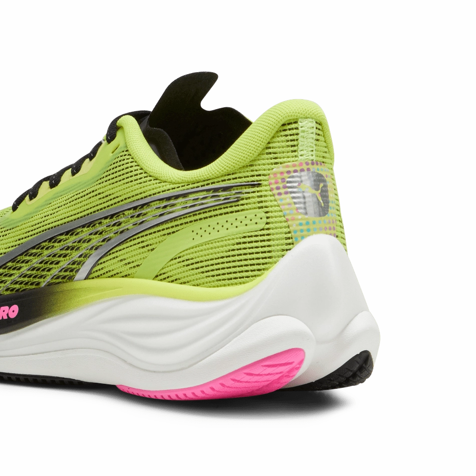 Puma Velocity Nitro 3 Women's  Running Shoes SS24 Lime Pow-PUMA Black-Poison Pink Strategic Zone Bracing