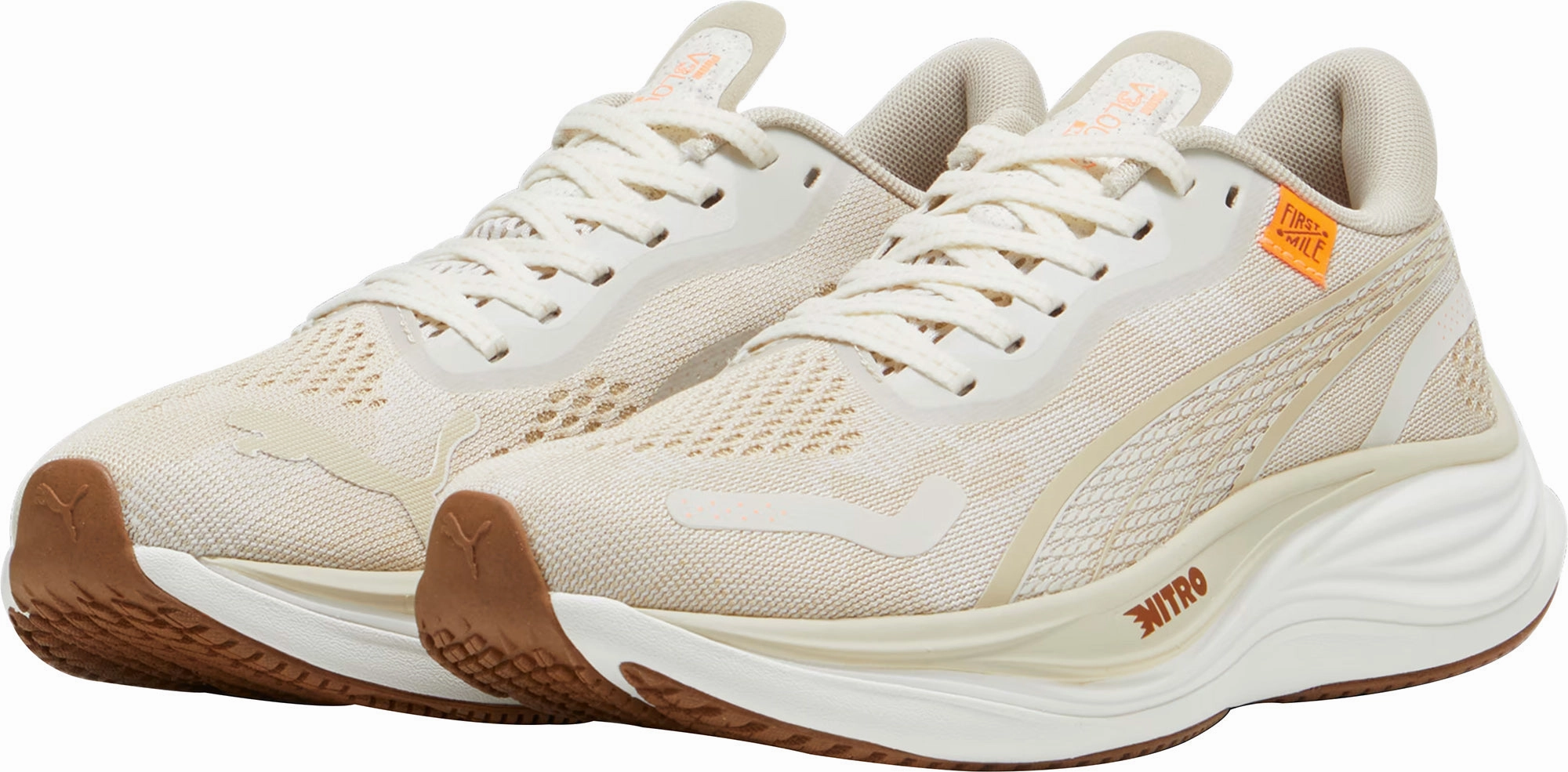 Puma Velocity Nitro 3 Womens Running Shoes - Cream Unlined Comfort