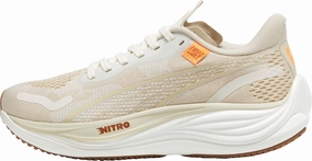 Sleek Form Puma Velocity Nitro 3 Womens Running Shoes - Cream
