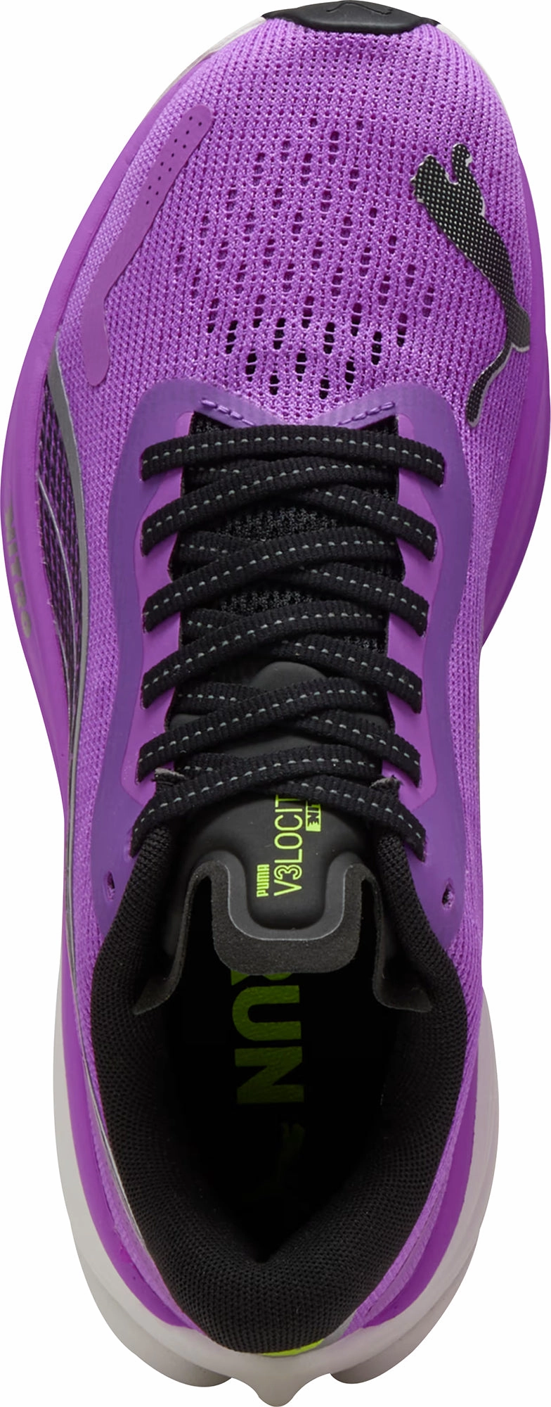 Flex Groove Engineering TPR Outsole Puma Velocity Nitro 3 Womens Running Shoes - Purple