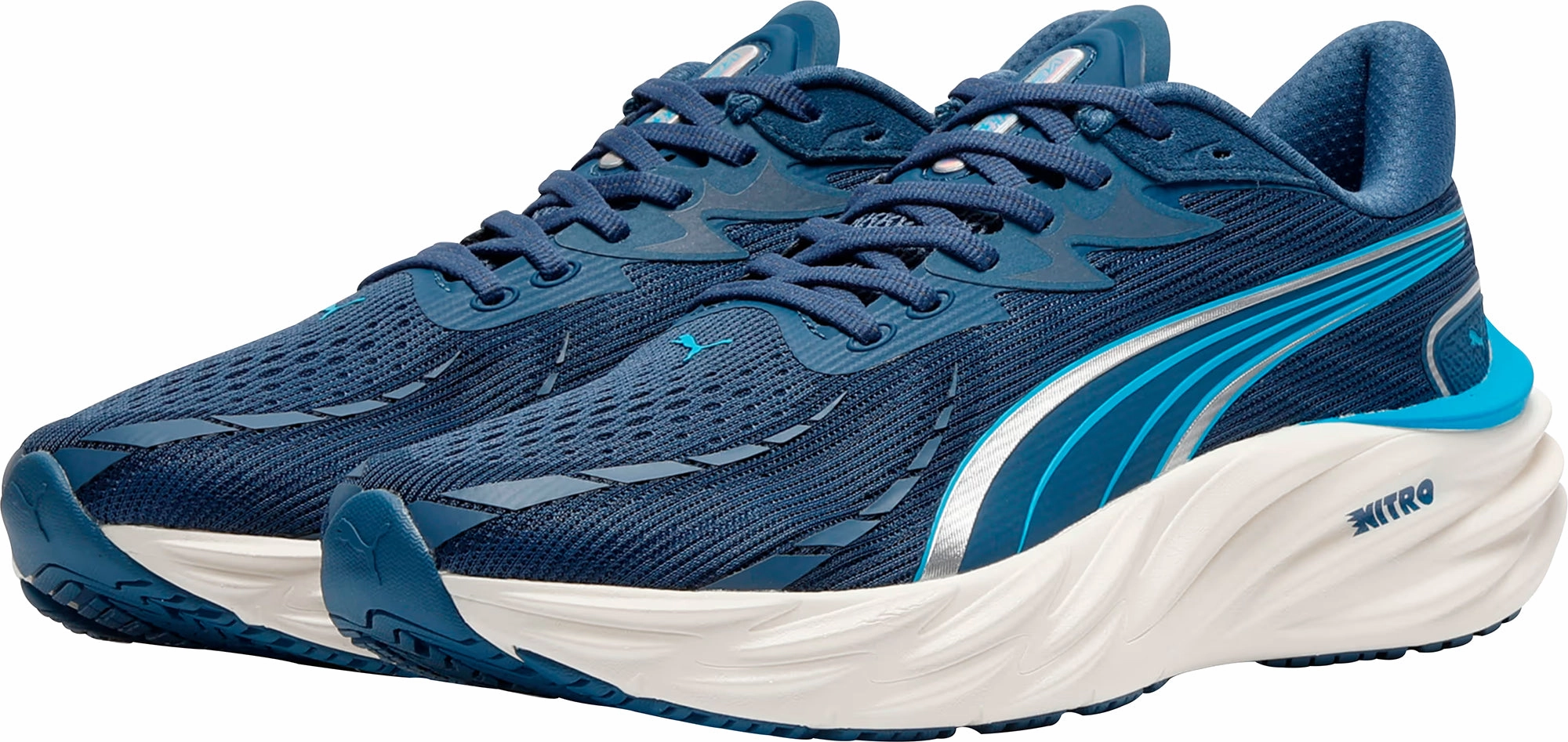 Puma Velocity Nitro 4 Mens Running Shoes - Blue Impact Support