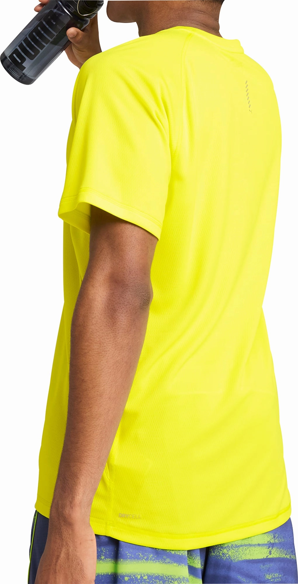 Puma Velocity Short Sleeve Mens Running Top - Yellow Street Casual Look Daily Style