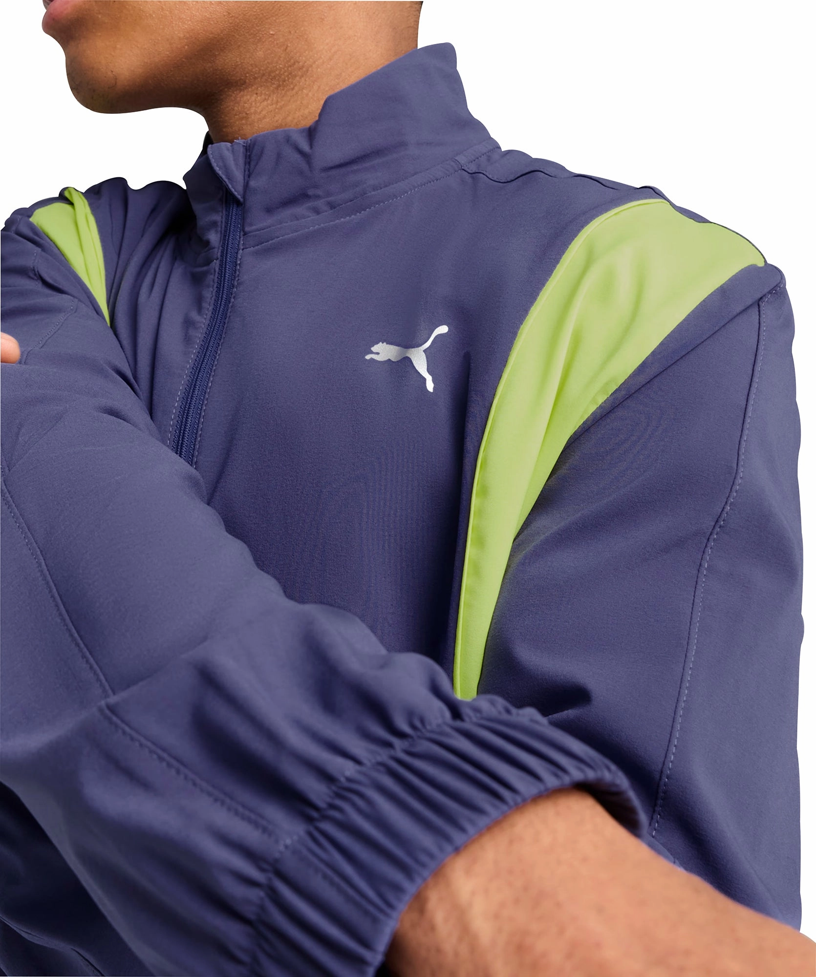 Contribute Puma Velocity Woven Mens Running Jacket - Blue