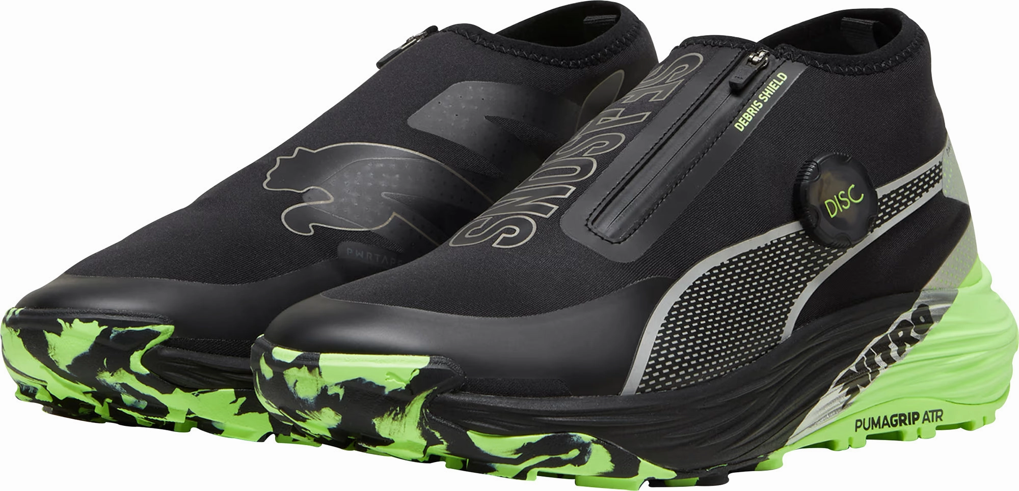 Heel Stabilizer Cup Fila Trainer Puma Voyage Nitro 3 Disc Mens Trail Running Shoes - Black