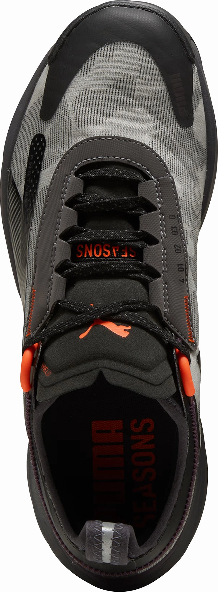 running in a mud pot area shoes Puma Voyage Nitro 3 GORE-TEX Mens Trail Running Shoes - Grey