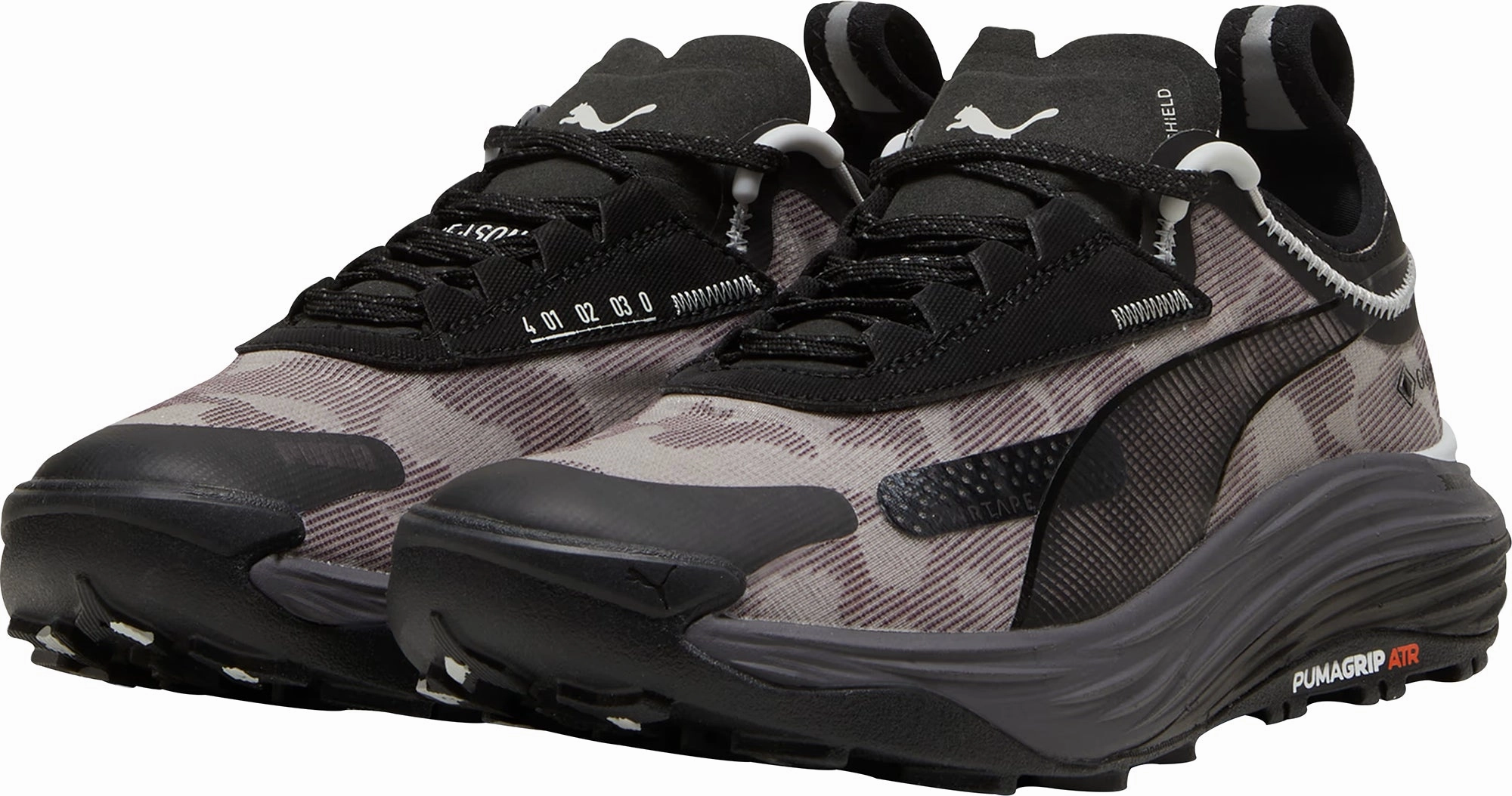 Puma Voyage Nitro 3 GORE-TEX Womens Trail Running Shoes - Greyt Impact Diffusing Heel Geometry barefoot running simulation