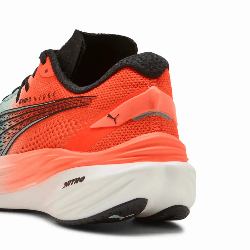 odor - control shoes luxury running option PUMA Women's Deviate NITRO 3 Hyrox Running Shoes in Mint Melt/Glowing Red AW25