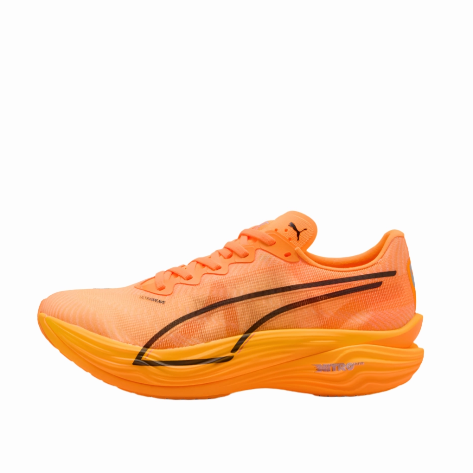 track - meet running shoes PUMA Women's Deviate NITRO Elite 3 Running Shoes in Heat Fire/PUMA Black AW25