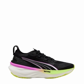 TPU Stability Plate Puma Women's ForeverRun NITRO 2 Running Shoes in Puma Black/Pure Magneta SS25