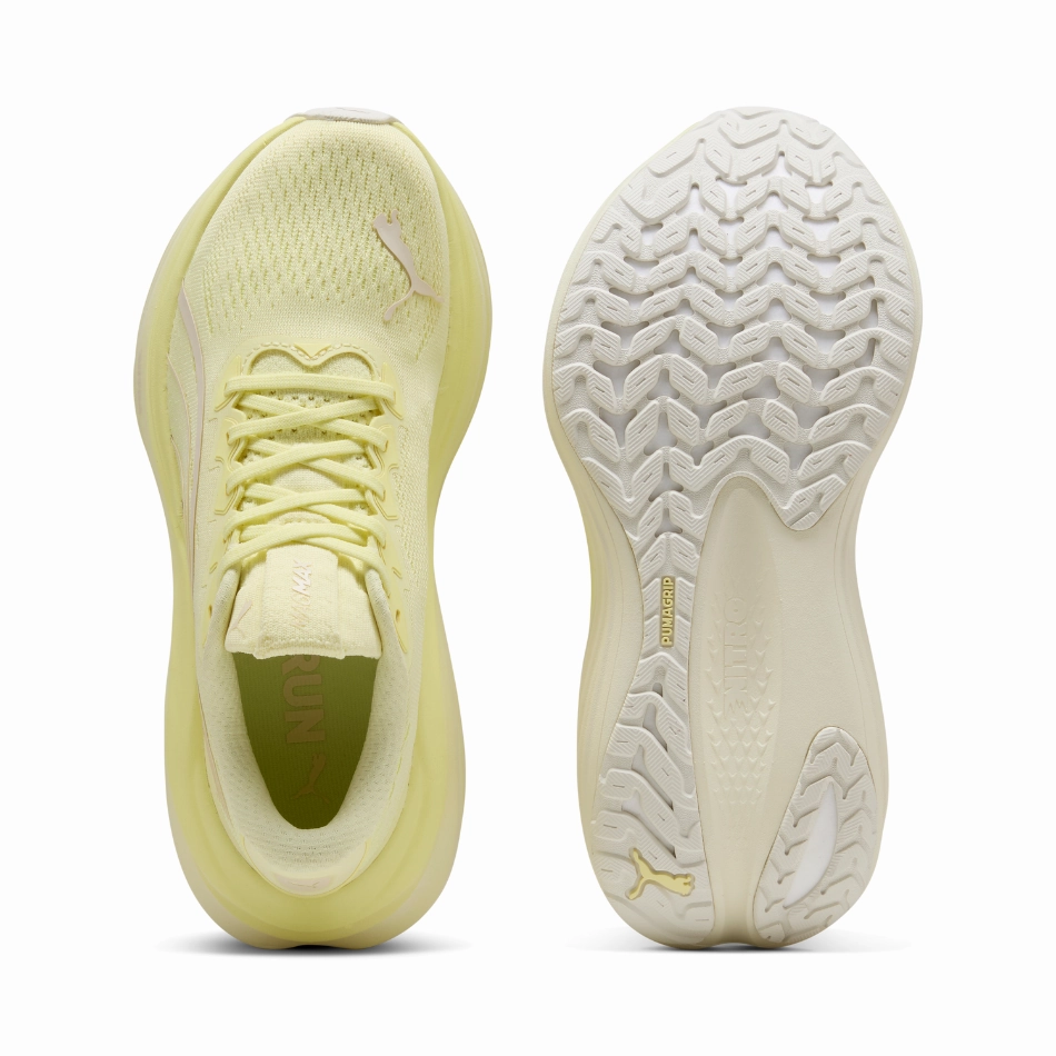 PUMA Women's MagMax NITRO Running Shoes in Gold Moon AW25 high - altitude running shoes
