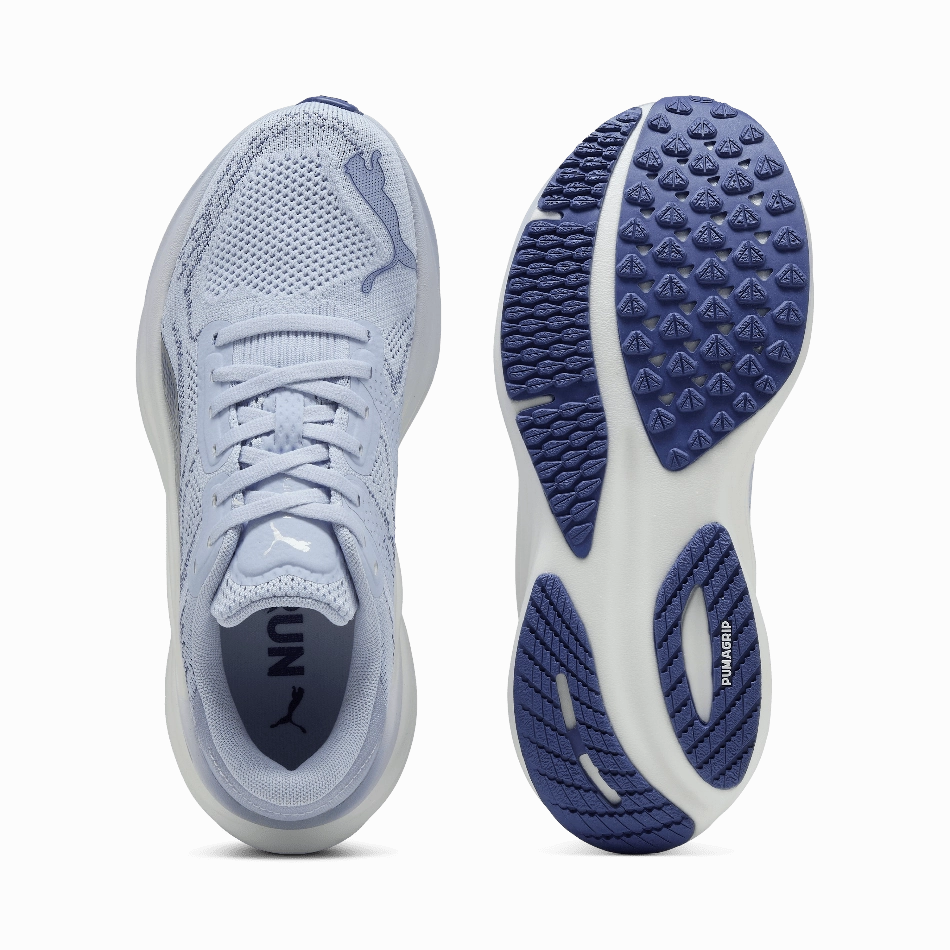 Puma Women's Magnify NITRO 2 Running Shoes in Cool Weather/Blue Crystal SS25 AirCushioning arch - supported running wear