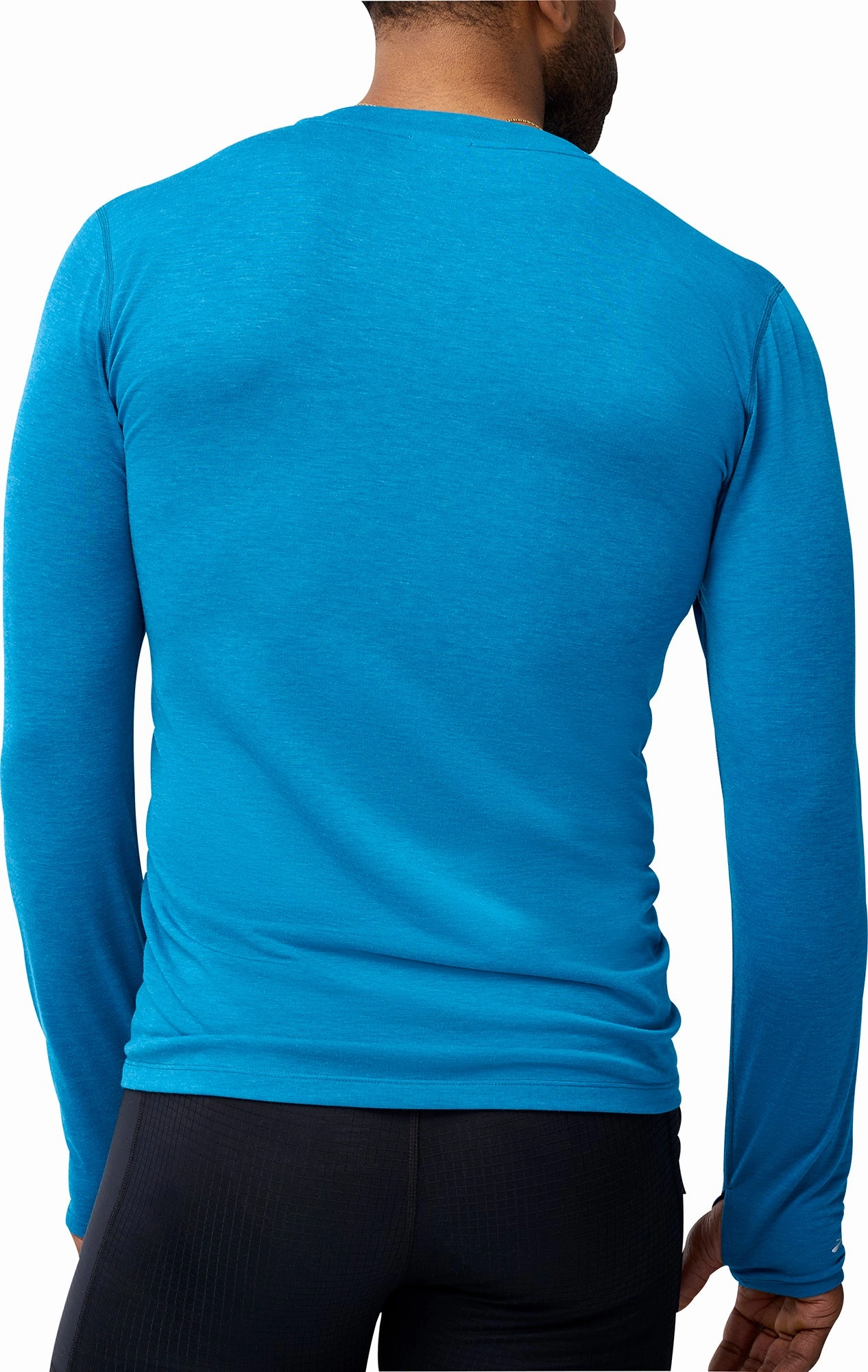 Regular Fit Brooks High Point Long Sleeve Mens Running Top - Blue