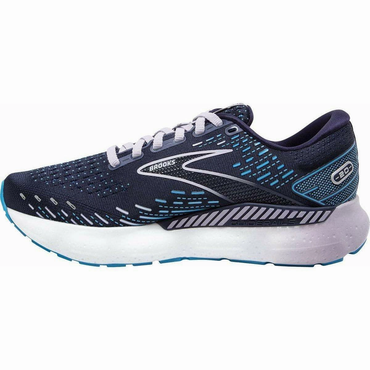 Brooks Glycerin GTS 20 Womens Running Shoes - Blue Pressure Zone Mapping