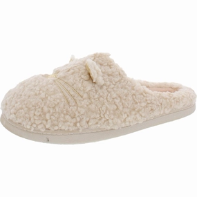 Critter Clog Slippers Womens Faux Fur Memory Foam Slippers Slide Slippers Adjustable buckle