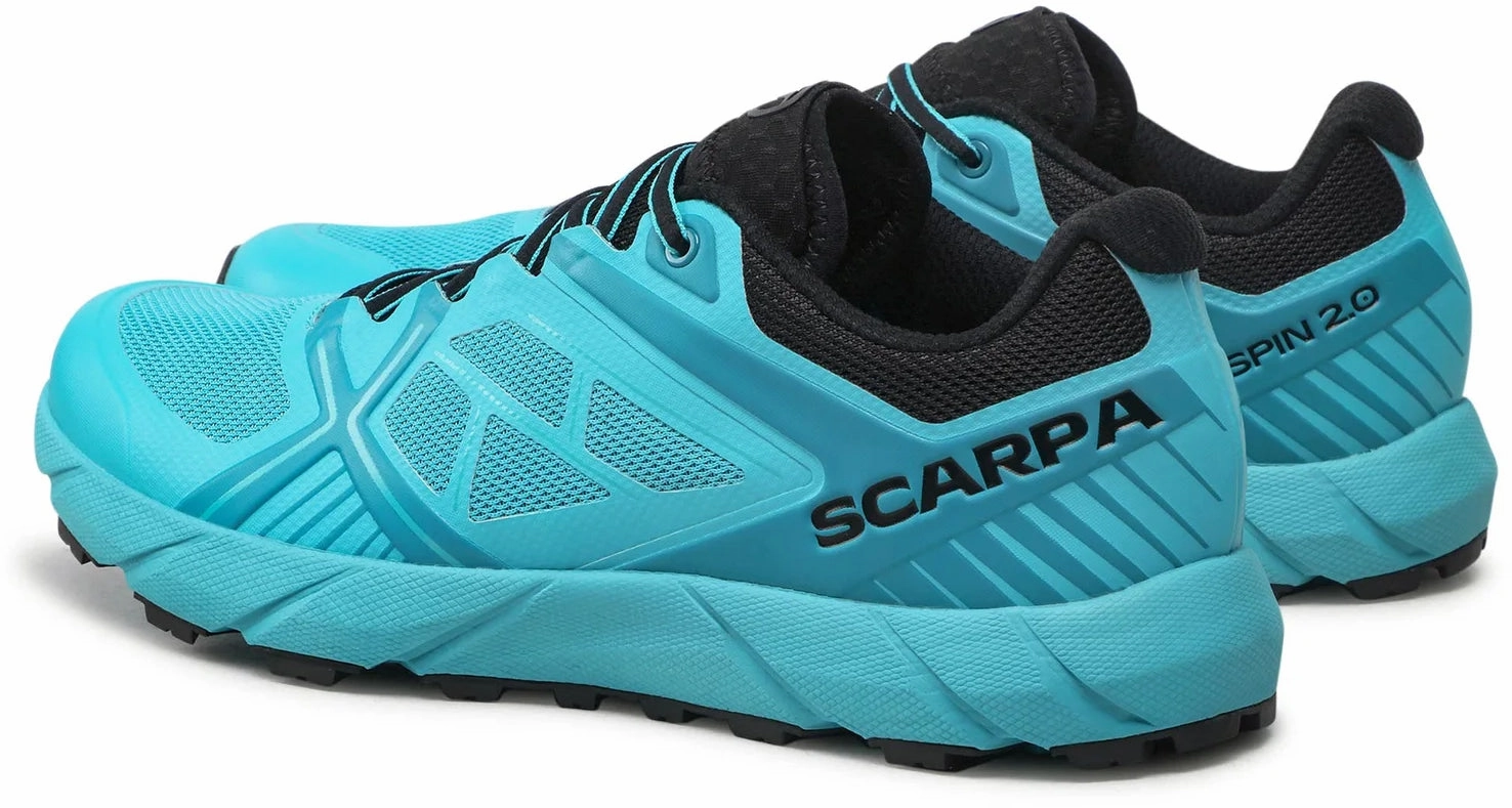 senior exercise shoes style - focused Scarpa Spin 2.0 Mens Trail Running Shoes - Blue