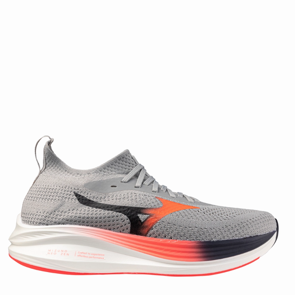 Mizuno Men's Neo Zen Running Shoes in Harbour Mist/Fiery Coral 2/Baritone Blue AW25 warm - up runs
