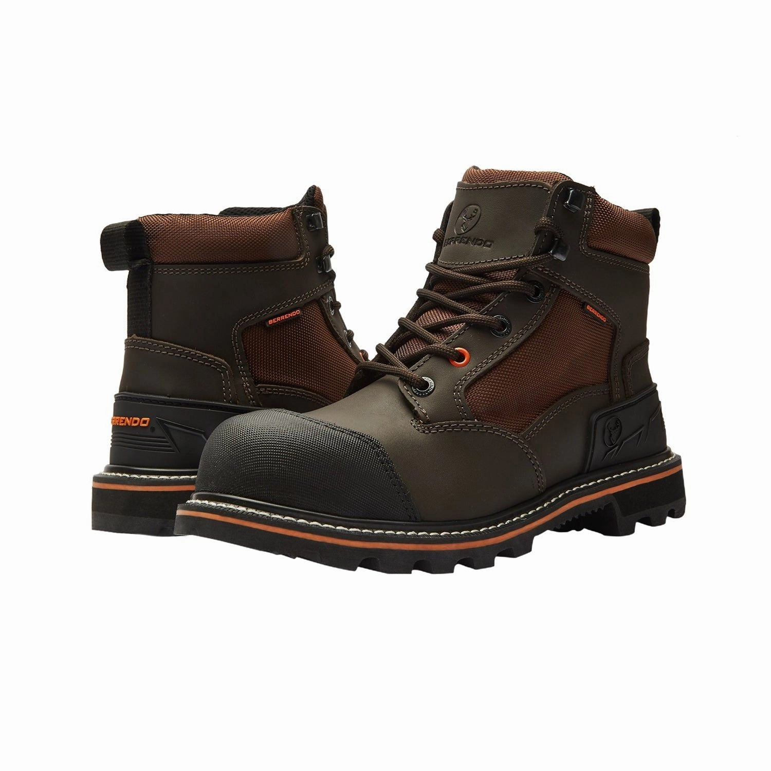 Urban Style 6" Steel Toe Work Boots for Men and Electrical Hazard and Oil and Slip Resistant