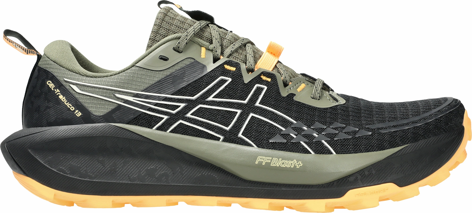 Asics Gel Trabuco 13 Mens Trail Running Shoes - Black breathable - membrane - feature shoes Reactive Energy Core