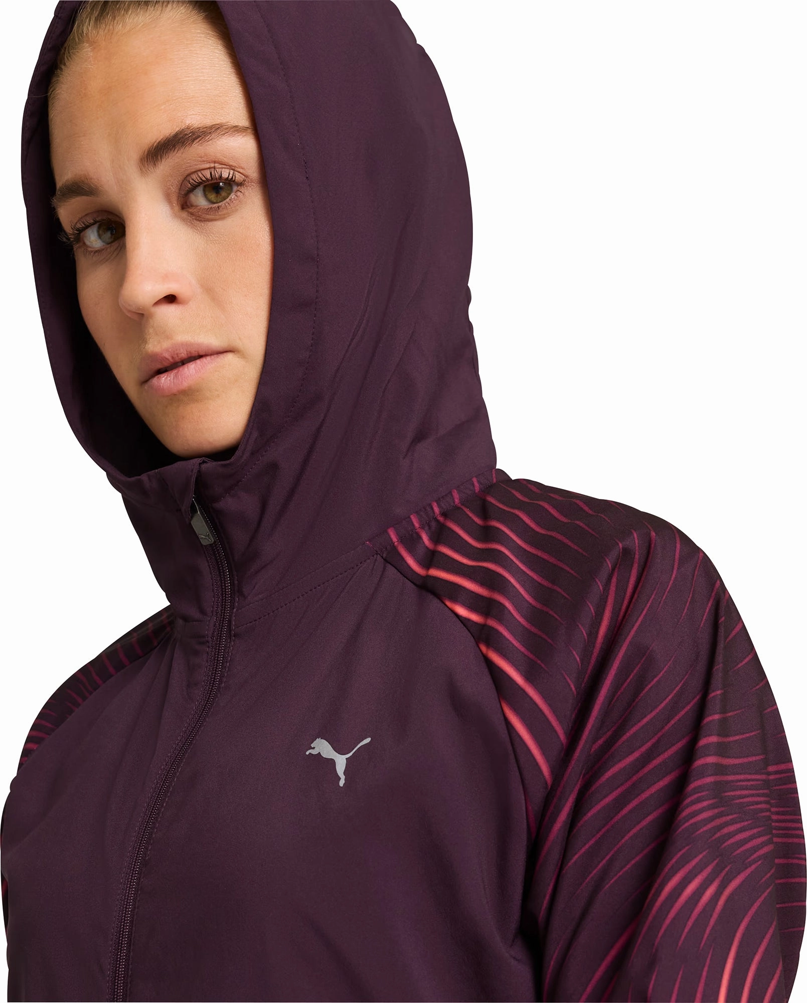 hunting Puma Favourite Velocity Woven Womens Running Jacket - Purple