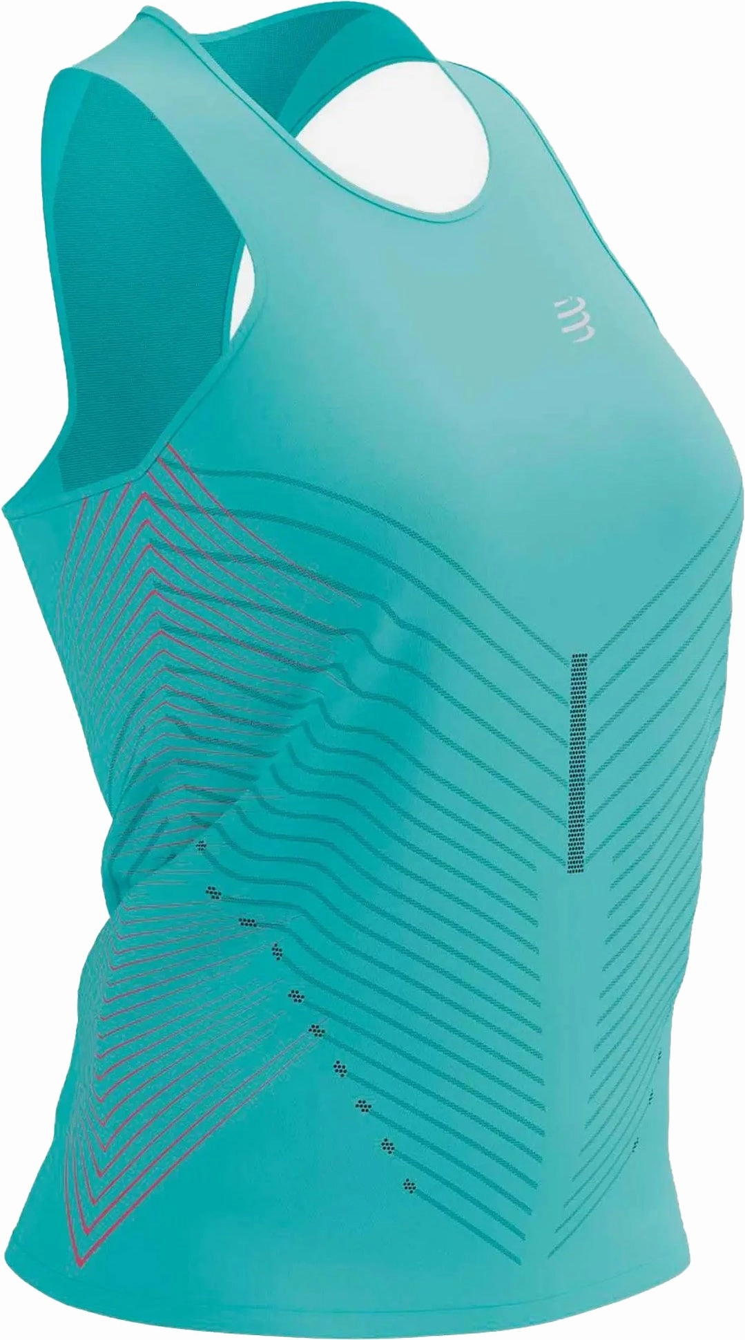 Compressport Performance Womens Running Vest Tank Top - Green assistance Positive