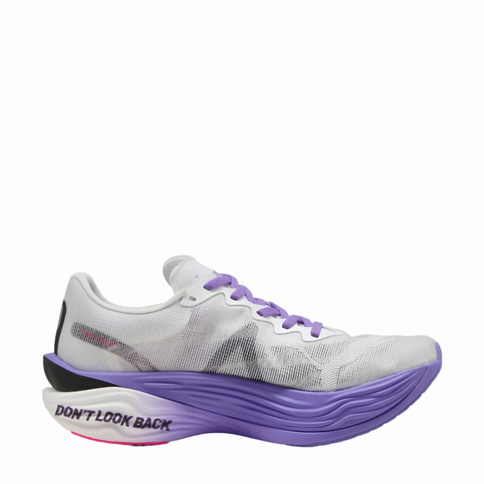 Flexible Groove System traditional running shoes PUMA Women's Deviate NITRO Elite 3 DIGITOKYO Running Shoes in PUMA White/Dark Amethyst AW25