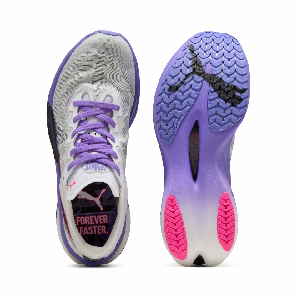 unstable - surface shoes fitness running shoes PUMA Women's Deviate NITRO Elite 3 DIGITOKYO Running Shoes in PUMA White/Dark Amethyst AW25