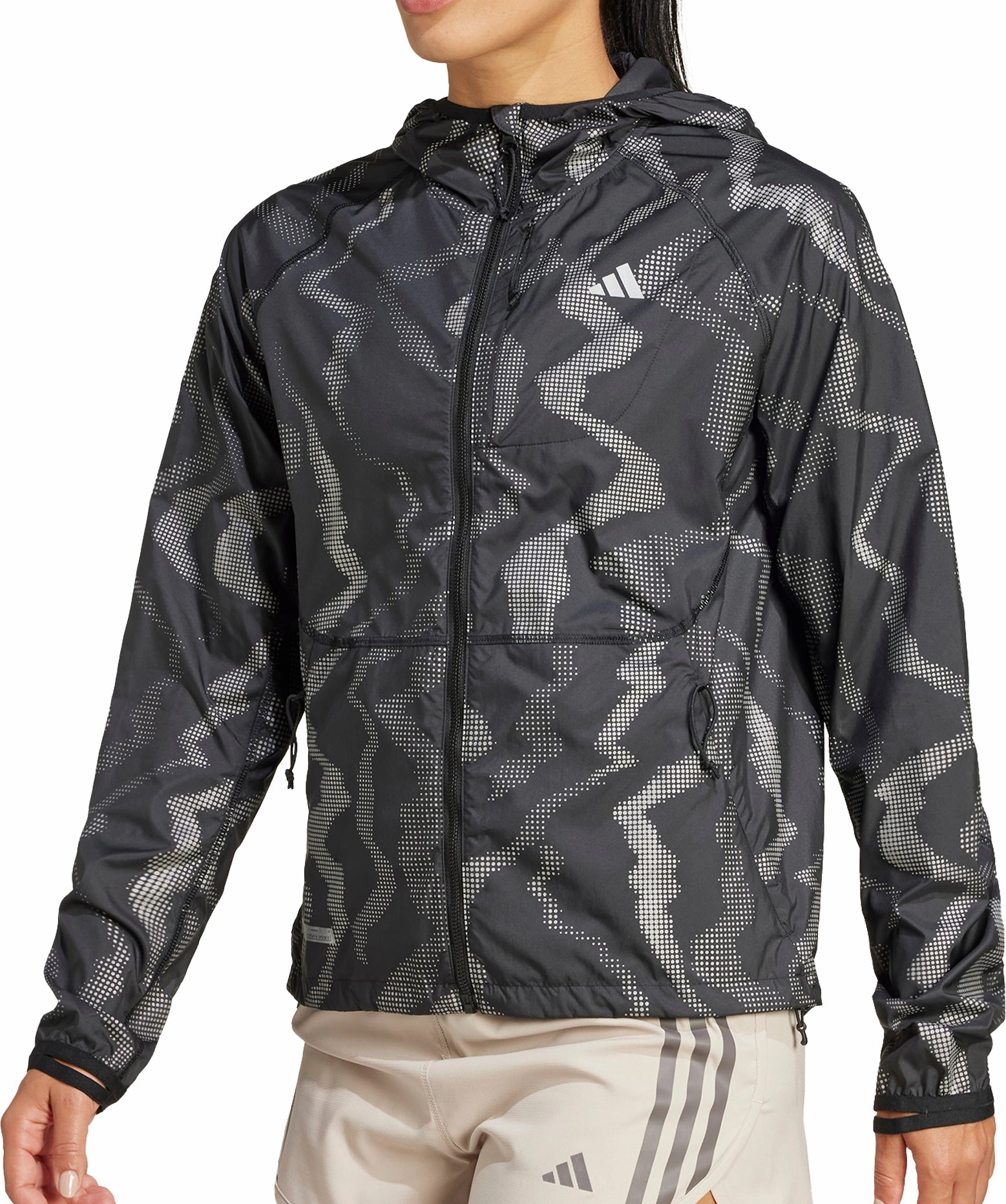 adidas Ultimate WIND.RDY Womens Running Jacket - Black musicians ski holiday