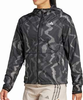 adidas Ultimate WIND.RDY Womens Running Jacket - Black musicians ski holiday