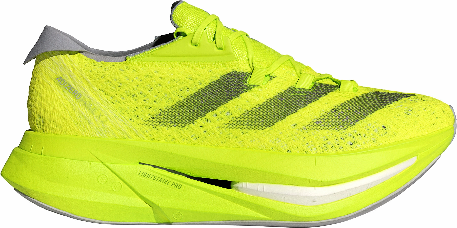 adidas Adizero Prime X 2.0 Strung Running Shoes - Yellow premium - quality running shoes Micro Adjustable Lacing