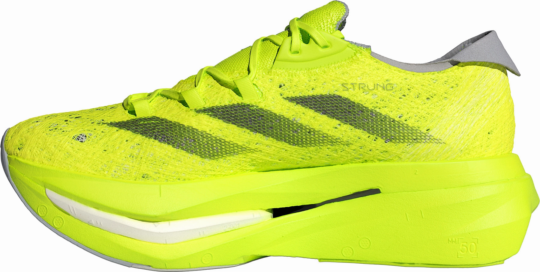 adidas Adizero Prime X 2.0 Strung Running Shoes - Yellow Breathable Upper Shoes Trail Blazing