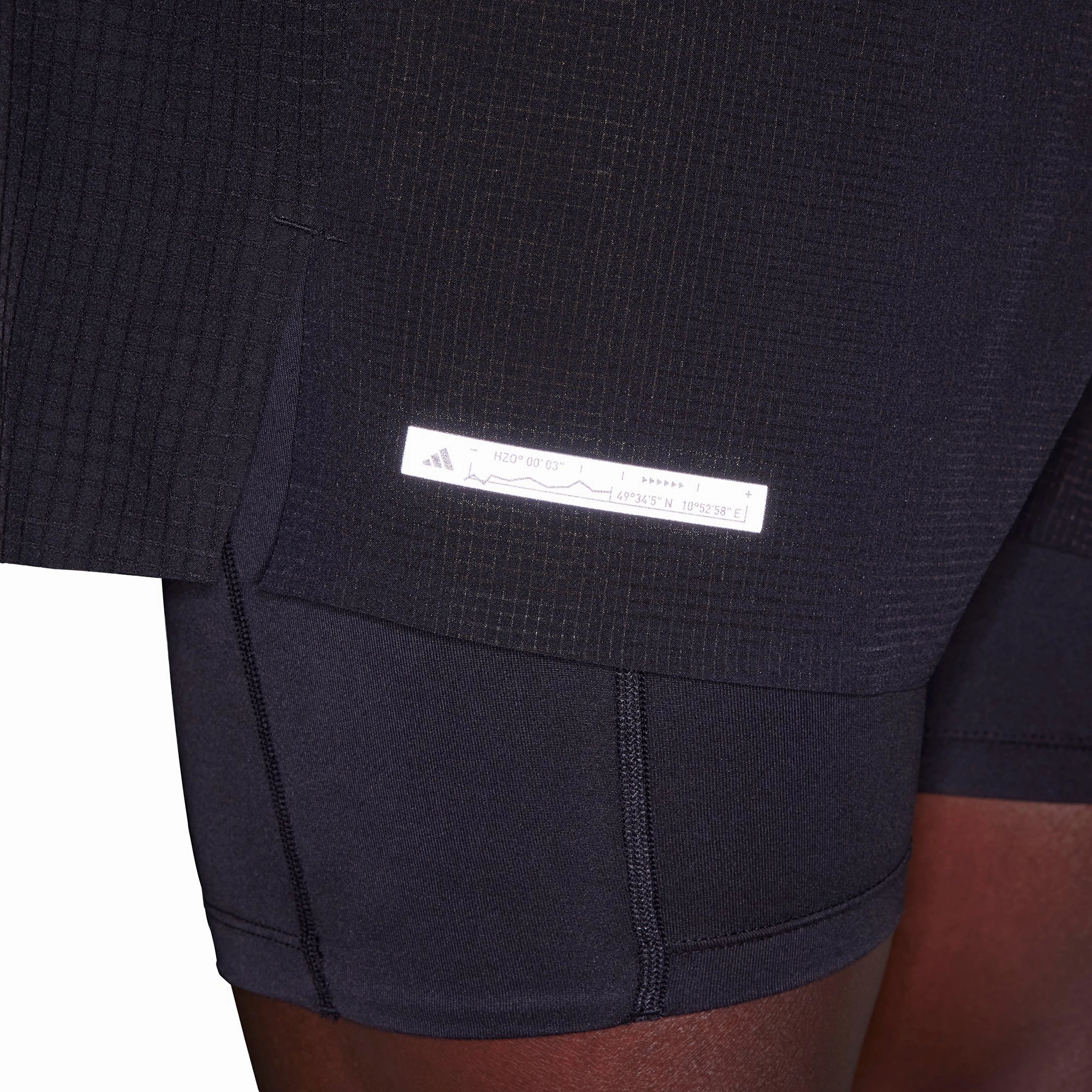 Bold Statement Casual Layer adidas Ultimate 2 In 1 Mens Running Shorts - Black