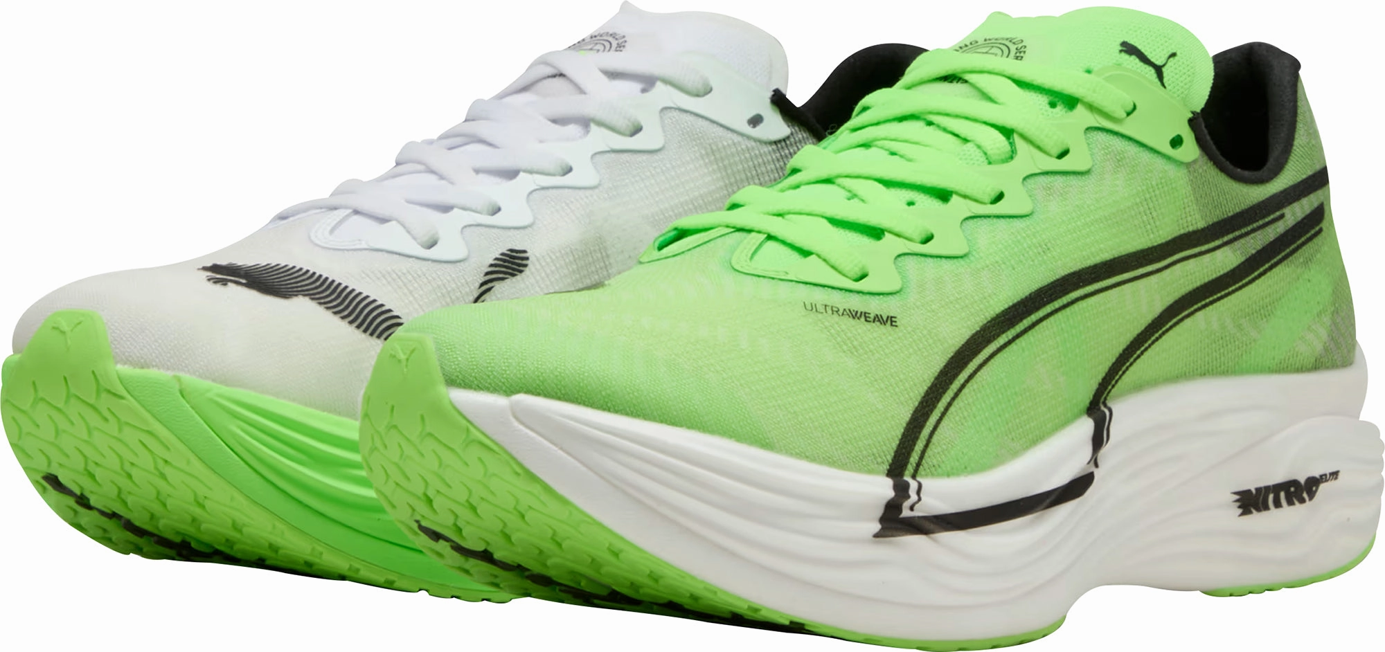 warm - up Puma Deviate Nitro Elite 3 HYROX Womens Running Shoes - Green